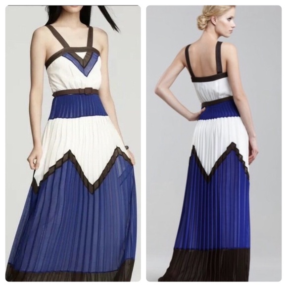 Milly Dresses & Skirts - Milly Bari Hostess Pleated Maxi Dress Sz 8